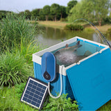 1.5W 3600mAh Solar Fish Tank Oxygenator - Oxygen Pond Air Pump, Fishing Aerator for Aquarium.