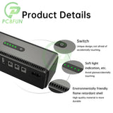DC 10400mAh 5V 9V 12V 15V 24V 1A 2A Output Uninterruptible Power Supply 85‑265V UPS Battery Backup EU Plug