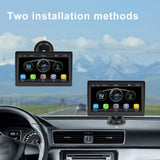 7 Inch Car Radio Mirrorlink Wireless Carplay Android Auto Multimedia Player Reversing Video Portable Car Stereo Adjustable Stand