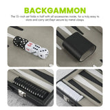 - Classic 14.75 Inch Sets Adults Board for Antique Backgammon Family Game Set