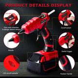 Cordless 30s Quick Preheat Hot Melt Gun with 30 Pcs 7mm Glue Stic for Milwaukee 18V Battery (No Battery)