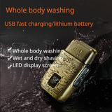 Resuxi 966 New Men's Reciprocating Electric Set, Home Oil Head Carving Hair Clipper, Multifunctional Shaver