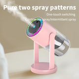 Portable with Starry Sky Light Compact Rotatable Desktop Mini Humidifier for Car Office Bedroom Home Decor