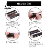 70mm 78mm 110mm Paper Rolg hine Portable Mini Metal Cigarette Roller Wrapping Maker DIY Tobacco Smoking Pipe Accessories
