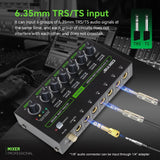 4/6/10 Channel Ultra Low Noise Stereo e Mini Professional Sound with RGB Light DC5V Easy Operation Audios Mixer
