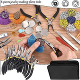 Needle Nose Pliers, Wire Cutters,Diagonal Pliers For Jewelry DIY Handmade Bead Repair
