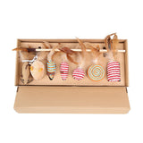 7Pcs Pet Cat Toys Wood Rod Rope Weaving Mouse Funny Cats Toy Pets Interactive Toys Kitten Mouse Fishing Game Toys Cat Play Toy