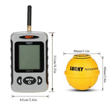 LUCKY Portable Professional Sounder Wireless Sonar Fish Finder Fishing Probe Detector Fishfinder with Dot Matrix