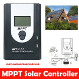 MPPT Charge Controller 12V 24V Automatic Detection System Protection Safe Charging Solar Panel Regulator 10A 20A 30A 60A