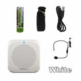 Rolton K400 Voice Amplifier Megaphone Booster 4 Colors Portable Wired Mini Audio Speaker FM Radio MP3 Teacher Training