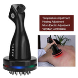 Electric Far Infrared Meridian Massage Brush Vibration Heating Scraping hine Acupressure Microcurrent Body Massager 100-240V