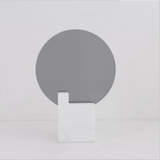 Simple Nordic Style Round Mirror Marble Material Home Living Room Decoration