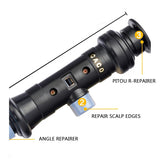Leather repair tool, billiard cue, leather head curvature angle repair, three-in-one multi-function