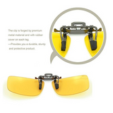 on Sunglasses Polarized Clip Up Clip-On Glasses Daytime Night Vision for Driving Fishing Cycling Walking