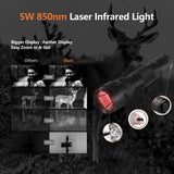 Digital Scope IR Holographic Sighting 7X Zoom Hunting Telescope MS32 HD Infrared Night Vision Rifle Red Dot Sight