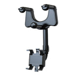 Car Phone Holder Rearview Mirror Driving Recorder Bracket DVR/GPS Mobile Phone Support Universal Clip Rotatable and Retractable