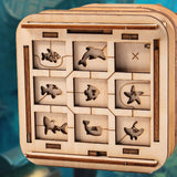 Davy Jones'locker,Puzzle Box,Gift Box,Wooden Puzzle,Wooden Jigsaw Adults,Brain Teaser,Birthday Gift Gadget For Men Durable