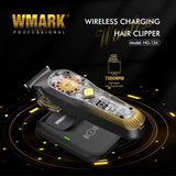 2024 New WMARK NG-134 Wireless Charging Clipper Professional TrimmersType-C Interface Hair Cutter with Base