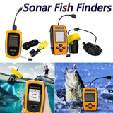 100M Detector - 45 Degrees Sonar Coverage Echo Sounder Alarm Transducer for Underwater Fish Finders in Lake and Sea Fishing