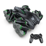 Vertical double-sided flip bucket remote control stunt drift light horizontal cool high-speed climbing toy car