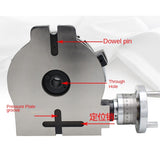 High Precision Hv4 Diameter 110Mm Vertical and Horizontal Milling Machine Horizontal Vertical Rotary Table High Precision