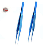 2 Piece Maintenance Tool Of Titanium Alloy Tweezers Machine 0.15Mm Demagnetization Of Sharp-Pointed Straight Bending Tweezers