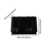 4 Slices Counter Toaster Breakfast hine Convenient Household Double Independent Control Panel Adjustable for Sand Waffle