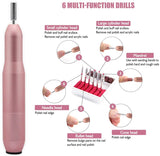 USB Electric Nail File Nail Sander Professional Nails Manicure Machine Manicure Pedicure Kit for Salon and Home Nail Art Tools