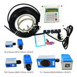 TUF-2000SW Ultrasonic TS-2/TM-1/TL-1 Sensor Liquid w Meter Wall-Mounted 4-20mA ModBus RS-485 Protocol wmeter