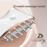 Multifunctional Home Use Handheld Galvanic Facial Electric Guasha Machine Ems &amp; LED Light Face Beauty Massage Machine