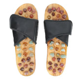 2 Colors Unisex Natural Agate Stone cobblestone Foot Massage Slippers Relieve Arthritis Plantar Fasciitis Acupoints Massager New