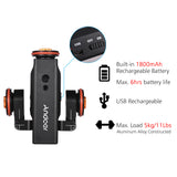 Andoer L4 PRO/ L5i Remote Control Mini Skater Motorized Video Dolly Track Sliderfor Canon Nikon Sony DSLR Camera