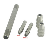 4 Pcs Round Cup Burr, 3/32Inch Shank Rounder Bits with Hand Drill Wire Twisting Tools(1mm/1.4mm/1.8mm/2.3mm)