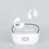 Kw52New Transparent Warehouse Ear Clip Bluetooth Headset Digital Display, Noise Reduction Does Not Enter the Ear Bone Conduction