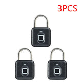 1-5pcs Smart Fingerprint Battery-powered IP67 Waterproonti Theft Padlock Quick Unlock Keyless Password Door Lock