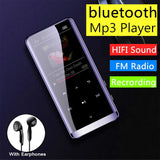 MP3 Player Bluetooth-compatible Speaker Touch Key 4GB 8GB Metal Audio Recording Brighess Adjustable Sound Control Recorder