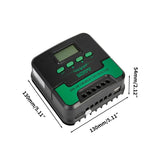 MPPT Solar Charge Controller 12V/24V 10-60A WiFi Remote Solars Panel Regulator LCD USB for Lifepo4 Lead Acid Lithium Battery