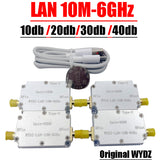 LAN 10M-6GHz High flaess amplifier 10DB 20DB 30DB 40DB gain RF drive Signal Receiver Image transmission GPS Software Radio FM