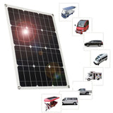 100W Solar Panel with 10-100A Controller Waterproof USB Port Solars Plate Battery Charger for Phone Power Bank Outdoor Home Use