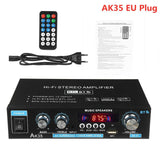 AK35/G919H 1000W Home Car Power Amplifiers 2 Channel Bluetooth Surround Sound FM USB Remote Control Mini HIFI Digital Stereo Amp