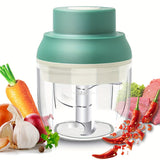8.45oz/250ml Electric Mini Garlic Chopper, Food Processor, Portable Cordless Garlic Mincer Masher