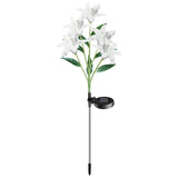 wer Light IP65 Waterproof LED Lily Lamp Outdoor Solar Garden Lights for Patio Yard Decoration