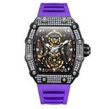 Fashion Luxury Men's Watches ONOLA Hollow Full-automatic Mechanical Tape Waterproof Watch for Men Montres Pour Hommes Clock