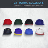 Modern JP Adhesive Hooks Wall-Hat Rack For Baseball Caps, Minimalist Hat Display