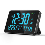 Tuya WiFi Intelligent Thermometer Hygrometer Desktop Clock - LED Display, Support WIFI Auto-Calibration for Home, School, Warehouse.