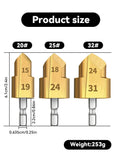 Hexagonal Lifting Drill Bit 20/25/32mm for water pipe maintenance full Open Process PPR lifting hand tool