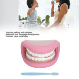 Kids Hand 28 Teeth Tongue Mouth Puppet with Toothbrush for Speech Improvement