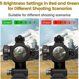 Tactical M2 Red Green Dot Scope Hunting Optics Holographic Reflex Sight For 20mm Cantilever Mount Airsoft Riflescope