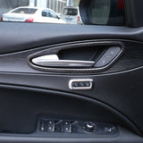 For Alfa Romeo Steio 2017 2018 2019 Dry Carbon Fiber Car Door Interior Handle Frame Trim Accessories