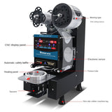 350W Full Automatic Cup Sealing Machine Plastic Sealer Paper Cup Milk Tea Food Seaer Electric Bubble Tea Film English Version